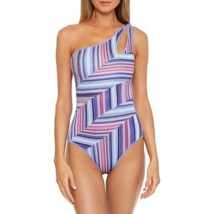 Becca One Shoulder One Piece Swimsuit Nwot $148